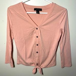Used once streetwear society pink button shirt